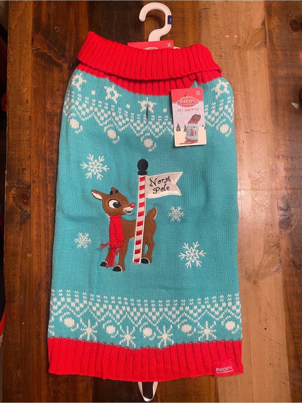 New Rudolph Dog sweater top warm outfit Christmas animal size XL soft cozy